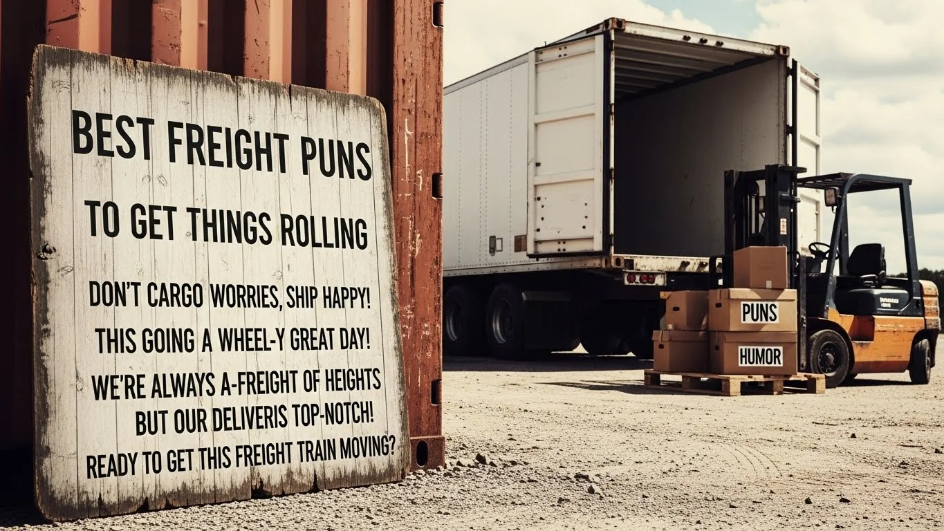 Best Freight Puns to Get Things Rolling