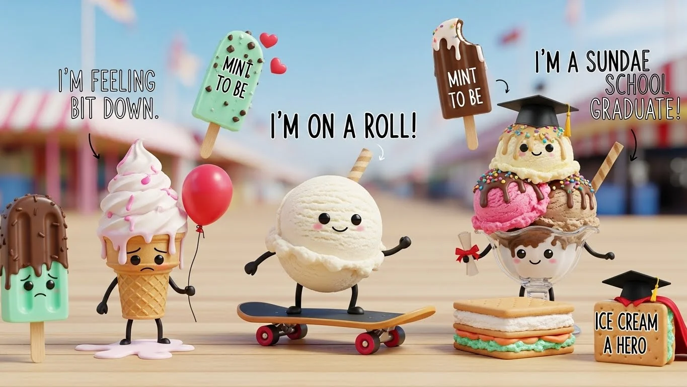 Best Ice Cream Puns to Get Things Rolling
