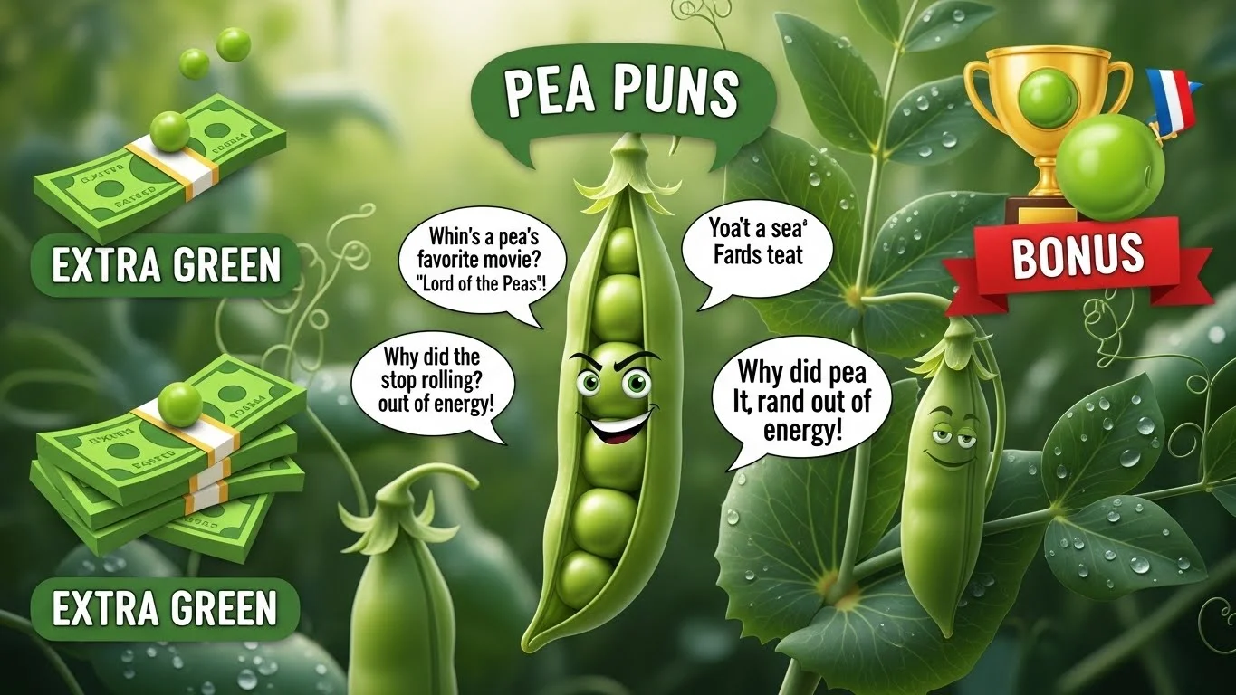 Extra Green Bonus Pea Puns