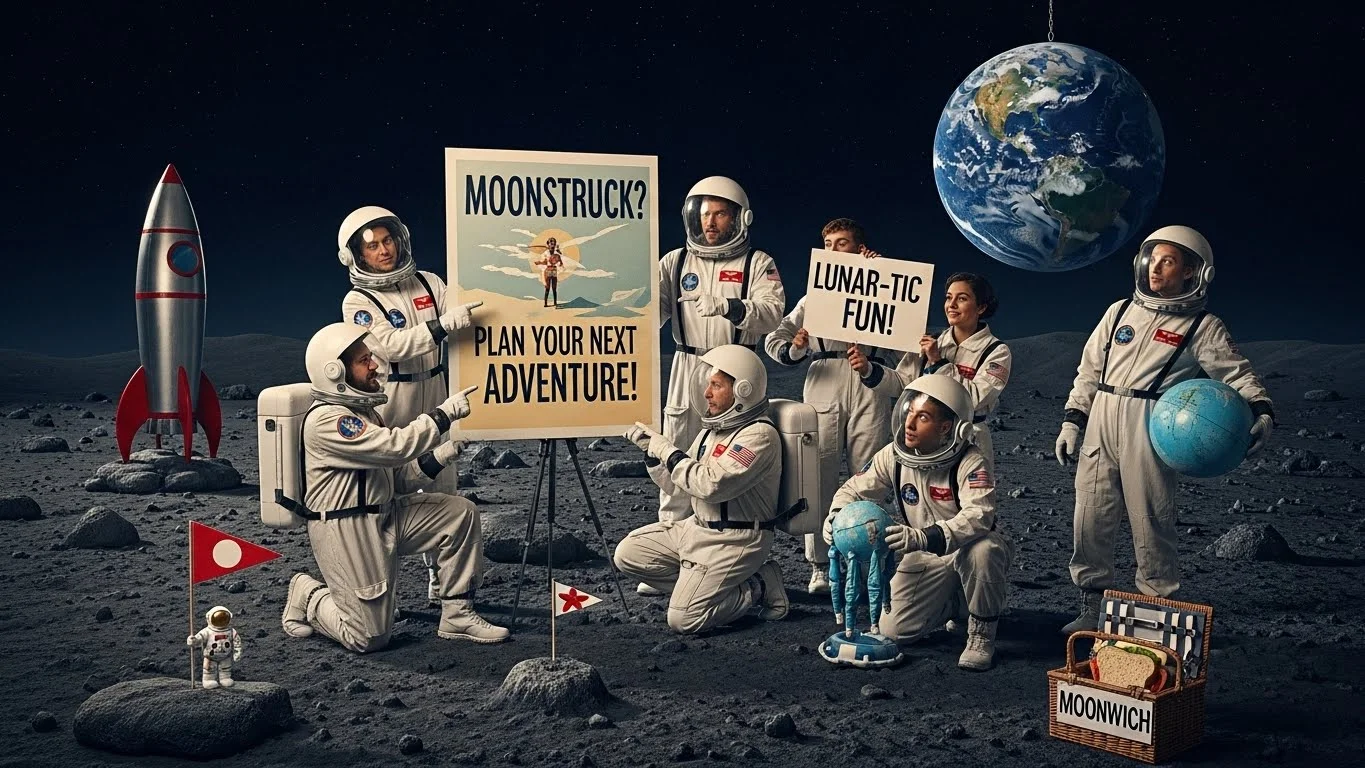 Moon Adventure & Travel Puns