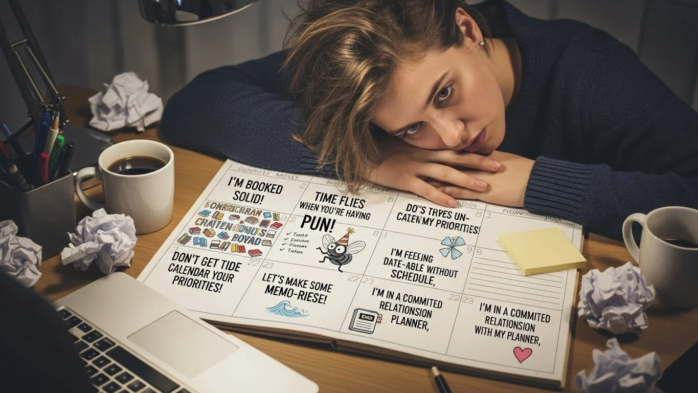 Productivity Calendar Puns