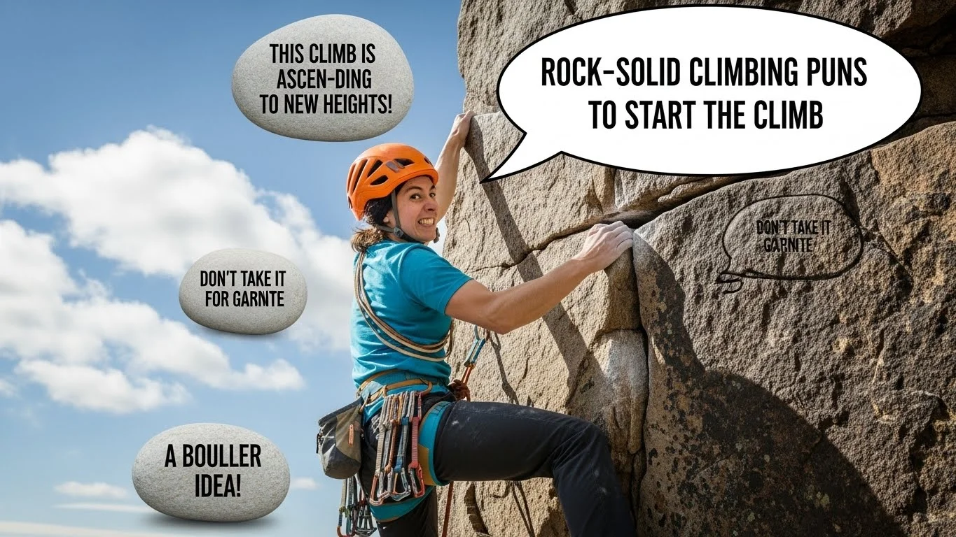 Rock-Solid Climbing Puns to Start the Climb