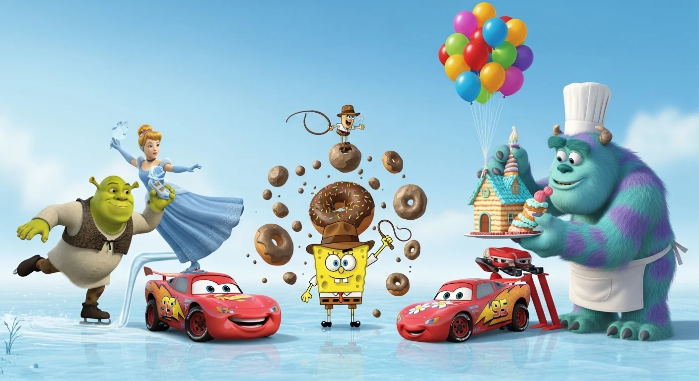 Animated Laughs Cartoon & Movie Puns