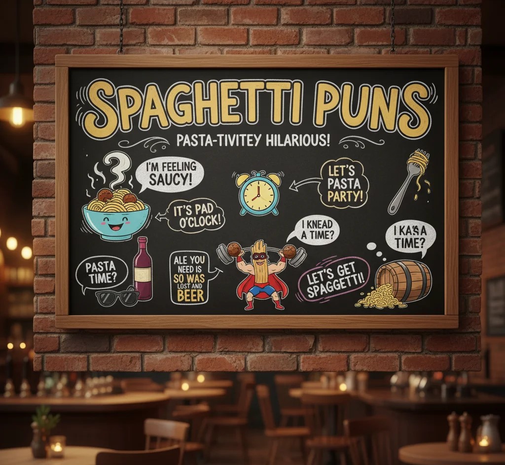 You are currently viewing 245+ Spaghetti Puns That’ll Pasta Test of Time — Funny Noodle Jokes & Saucy Wordplay for Food Lovers!