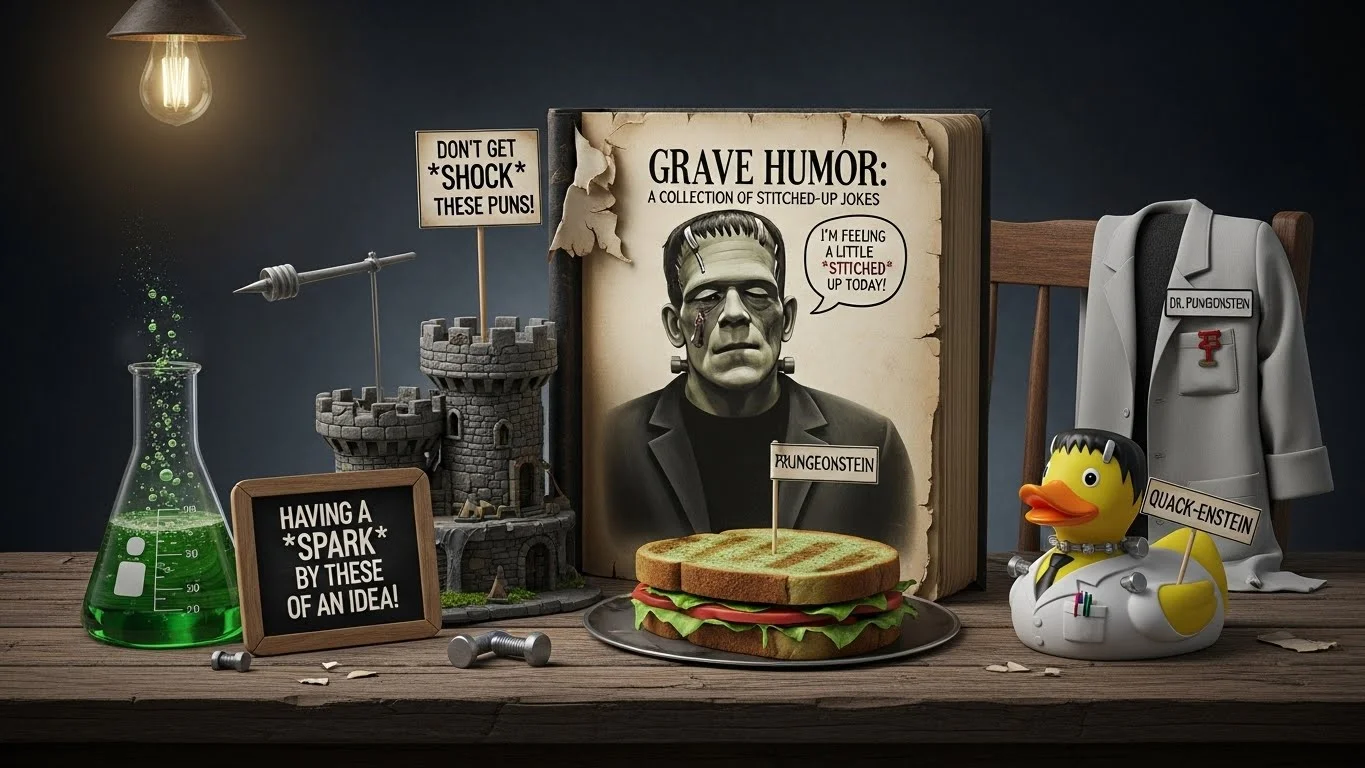 You are currently viewing 290+ Hilarious Frankenstein Puns Monster Laughs & Shockingly Funny Jokes