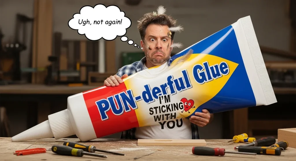 glue puns