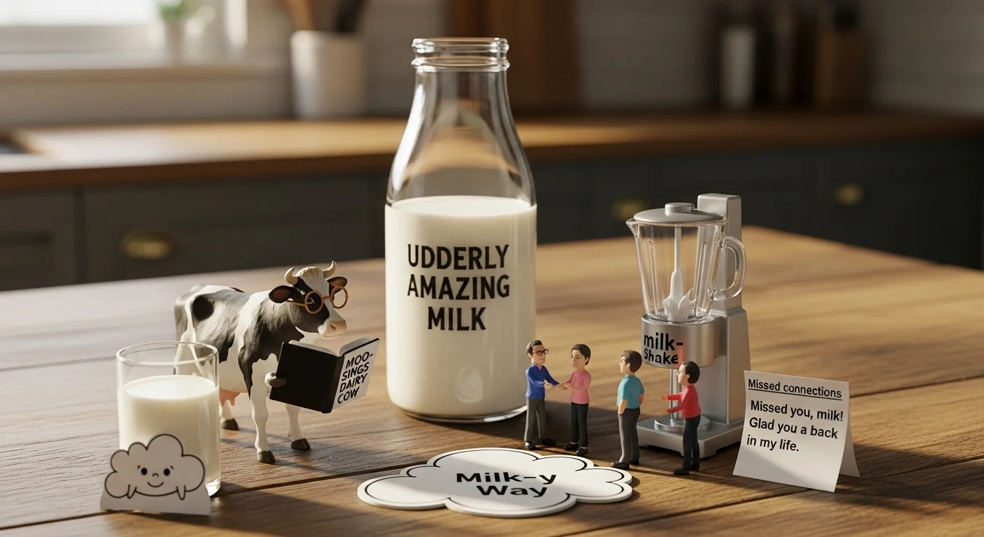 You are currently viewing 265+ Udderly Amazing Milk Puns to Make You Laugh Out Loud 2026