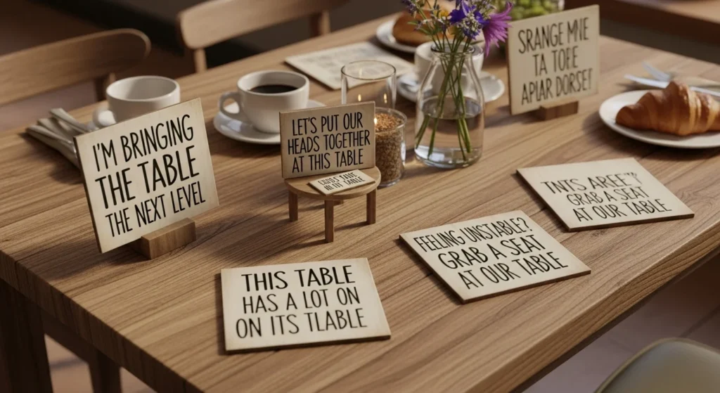 table puns