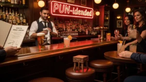 Read more about the article 235+ Bar Puns That Are Hilarious, Boozy, and Perfect for Any Night Out