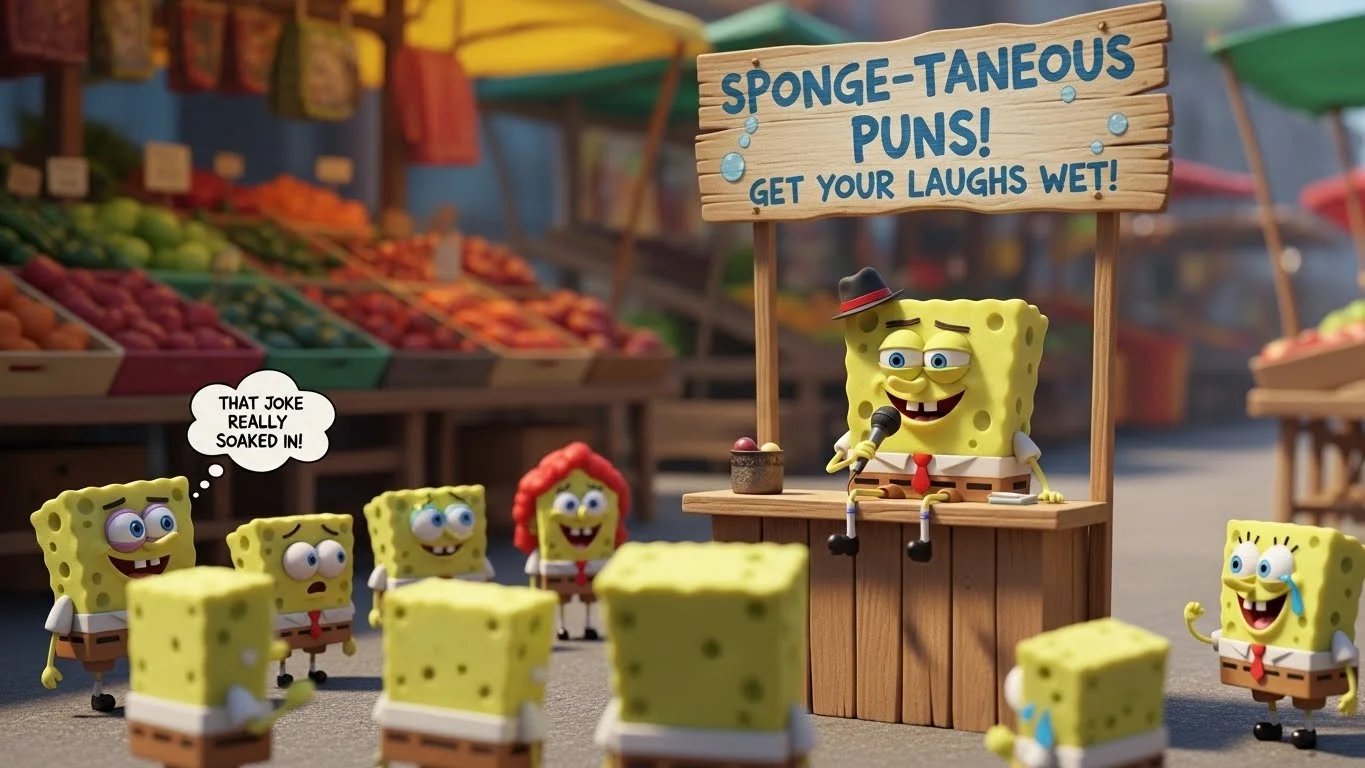 You are currently viewing 225+ Soak Up the Laughs Sponge Puns That’ll Absorb Your Stress 2026