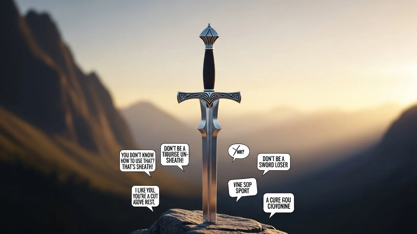 You are currently viewing 285+ Slice Into Laughter Sword Puns That Really Cut Deep 2026