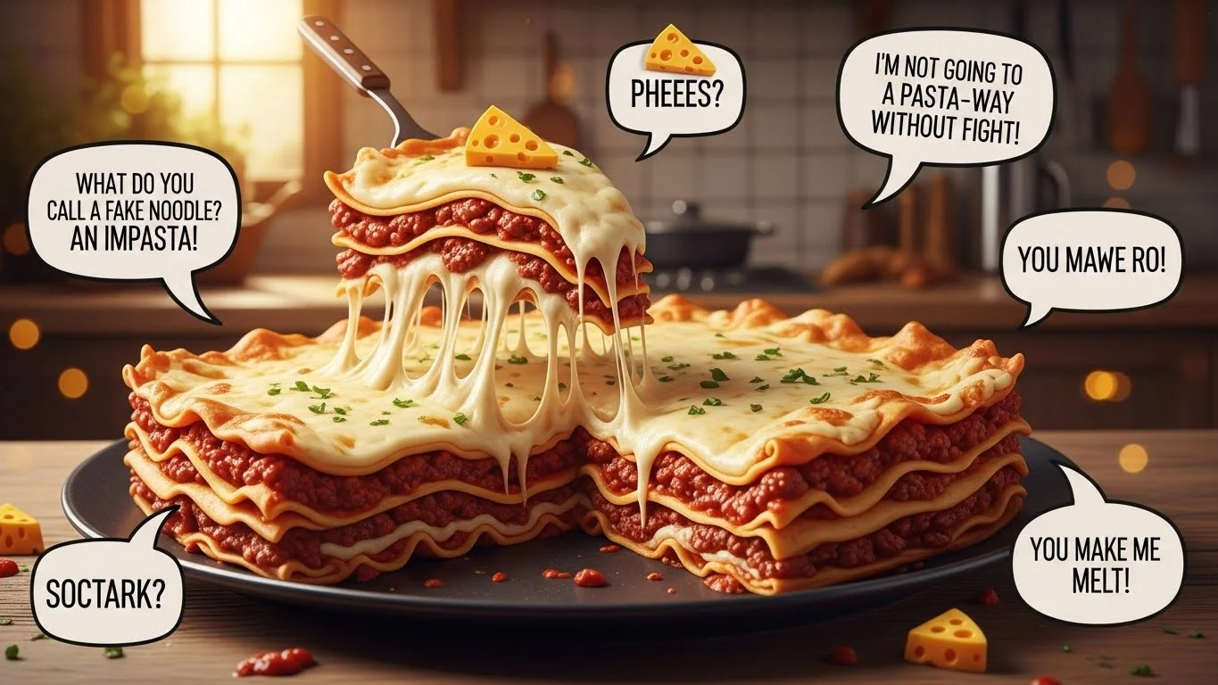 Cheesy Lasagna Puns to Melt Your Heart