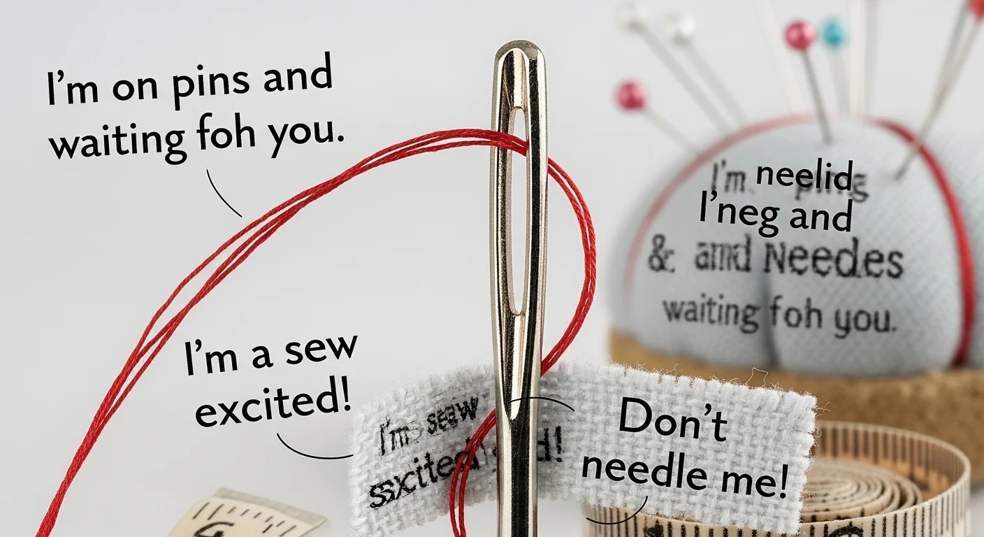 Needle Puns Captions