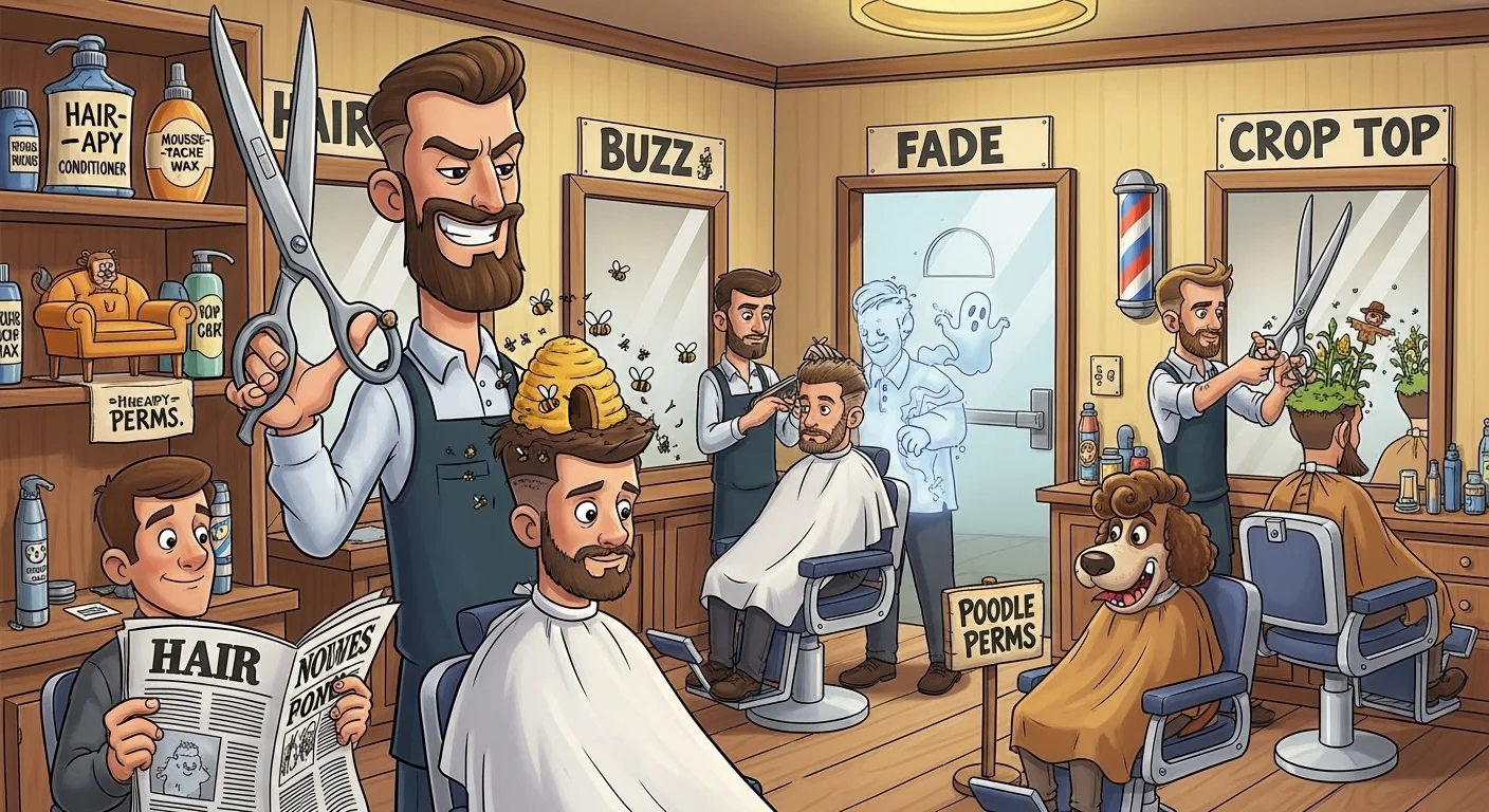 Barbershop Vibes Puns