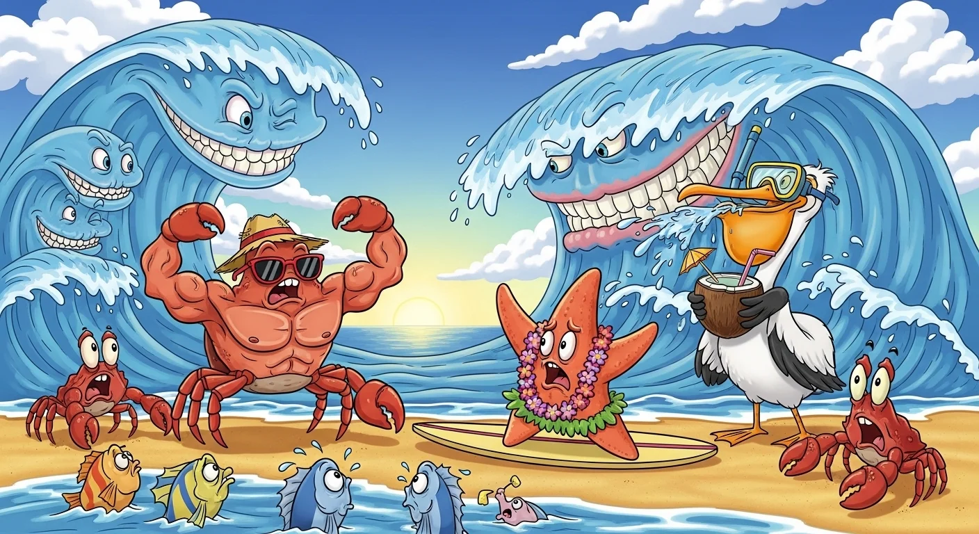 Beach vacation puns to make waves