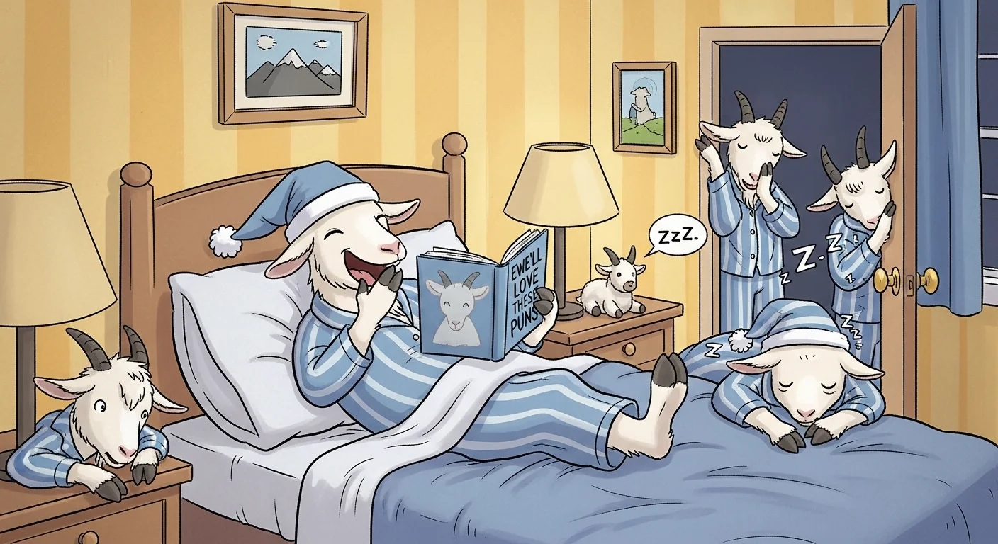 Bedtime Goat Puns 