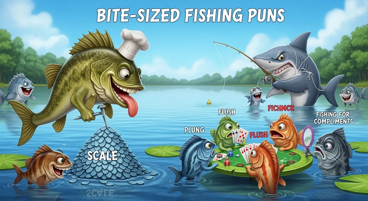 Bite Sized Fishing Puns