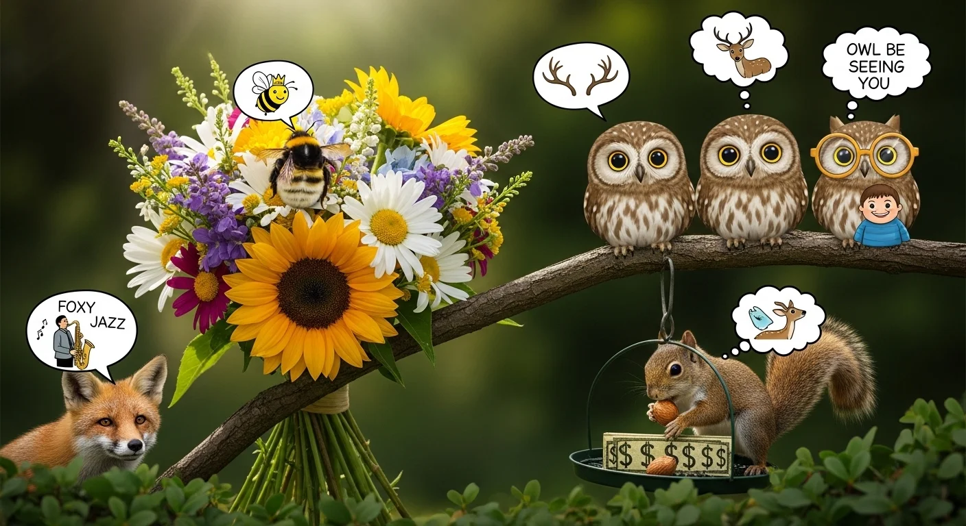 Bloom & wildlife puns