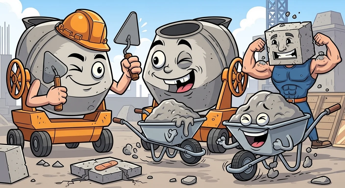 Concrete Puns One Liners