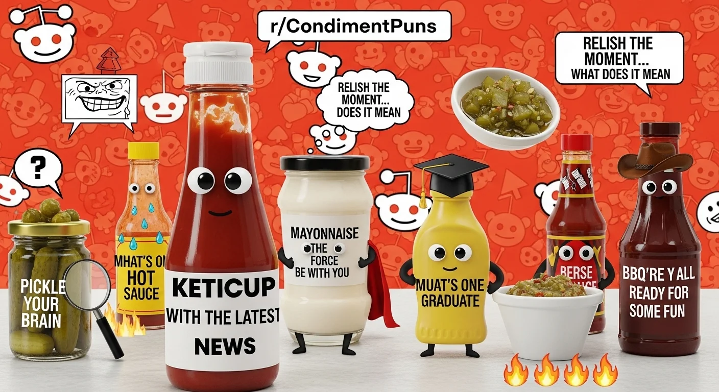 Condiment Puns Reddit Style
