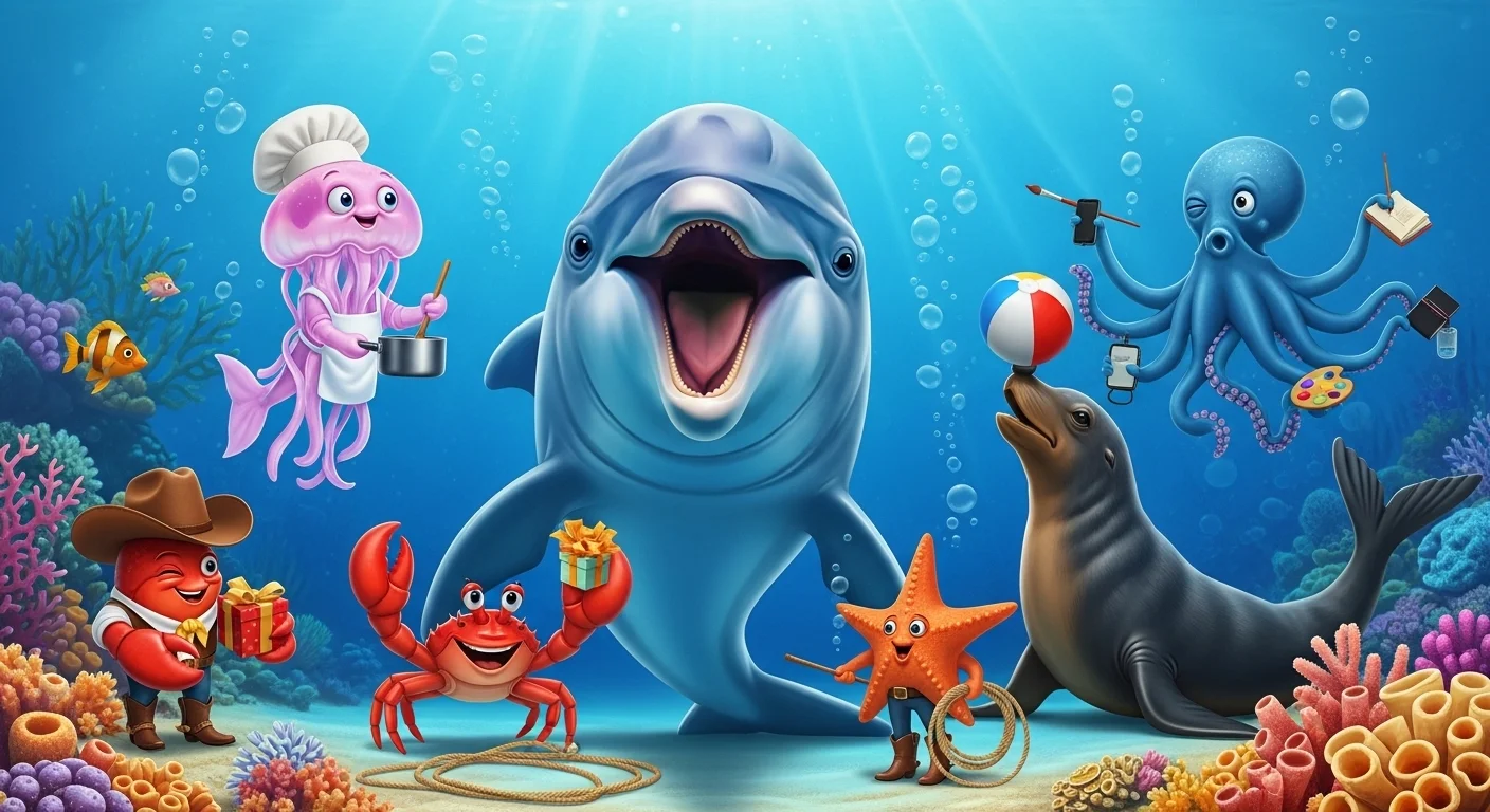 Dolphin & Sea Creature Puns