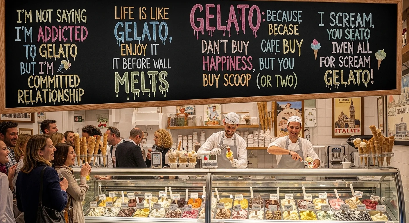 Gelato puns one liners