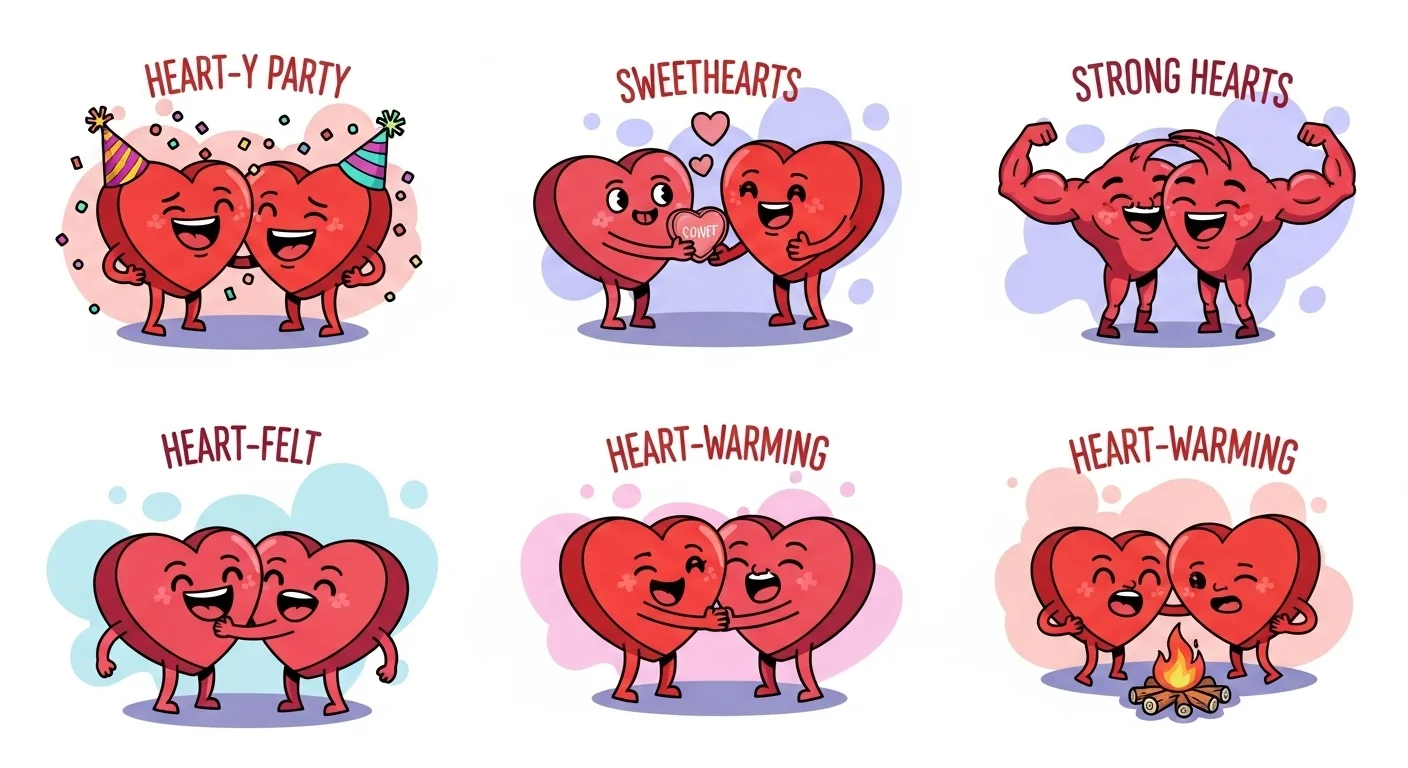 Heart puns for couples and love
