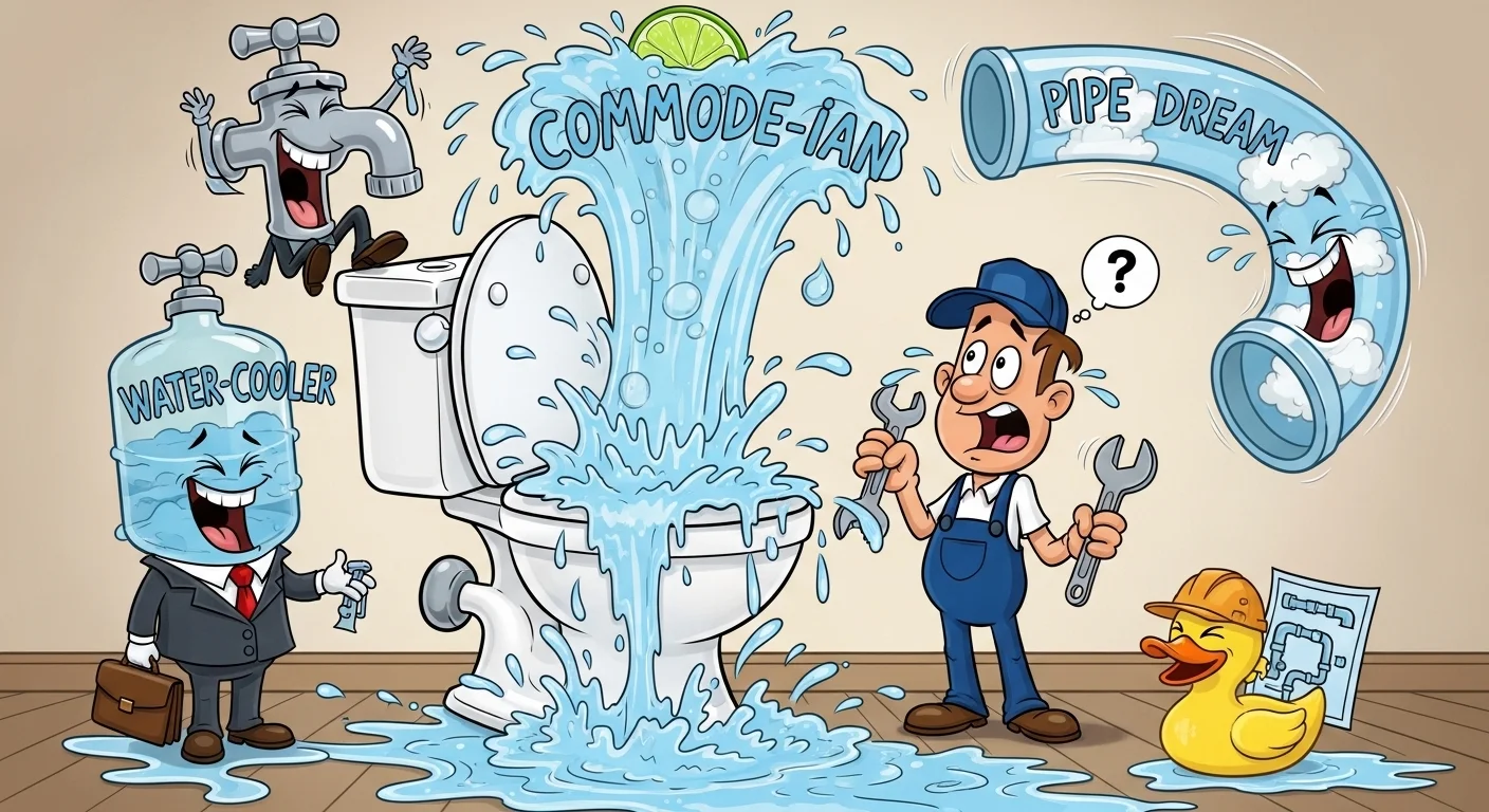 Household plumbing mishap puns