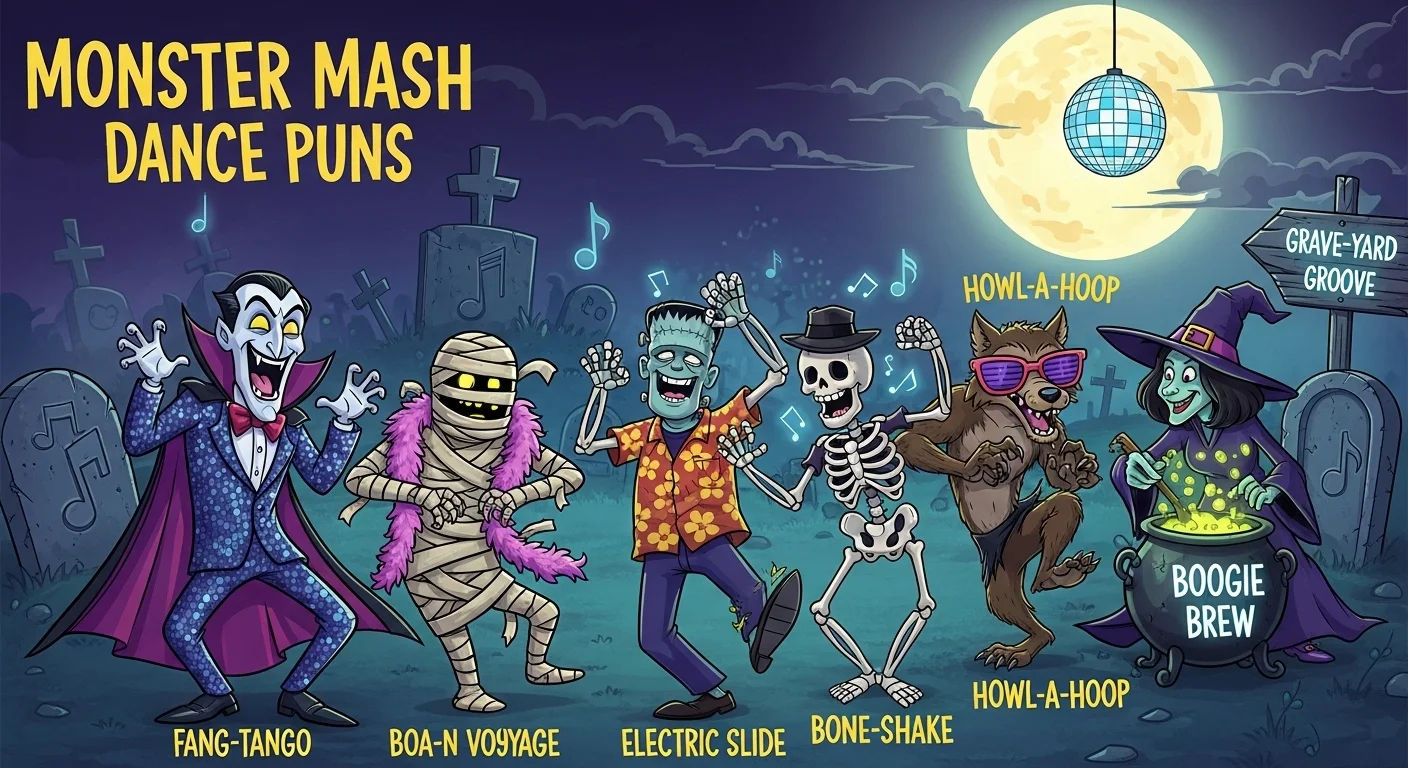 Monster Mash Dance Puns