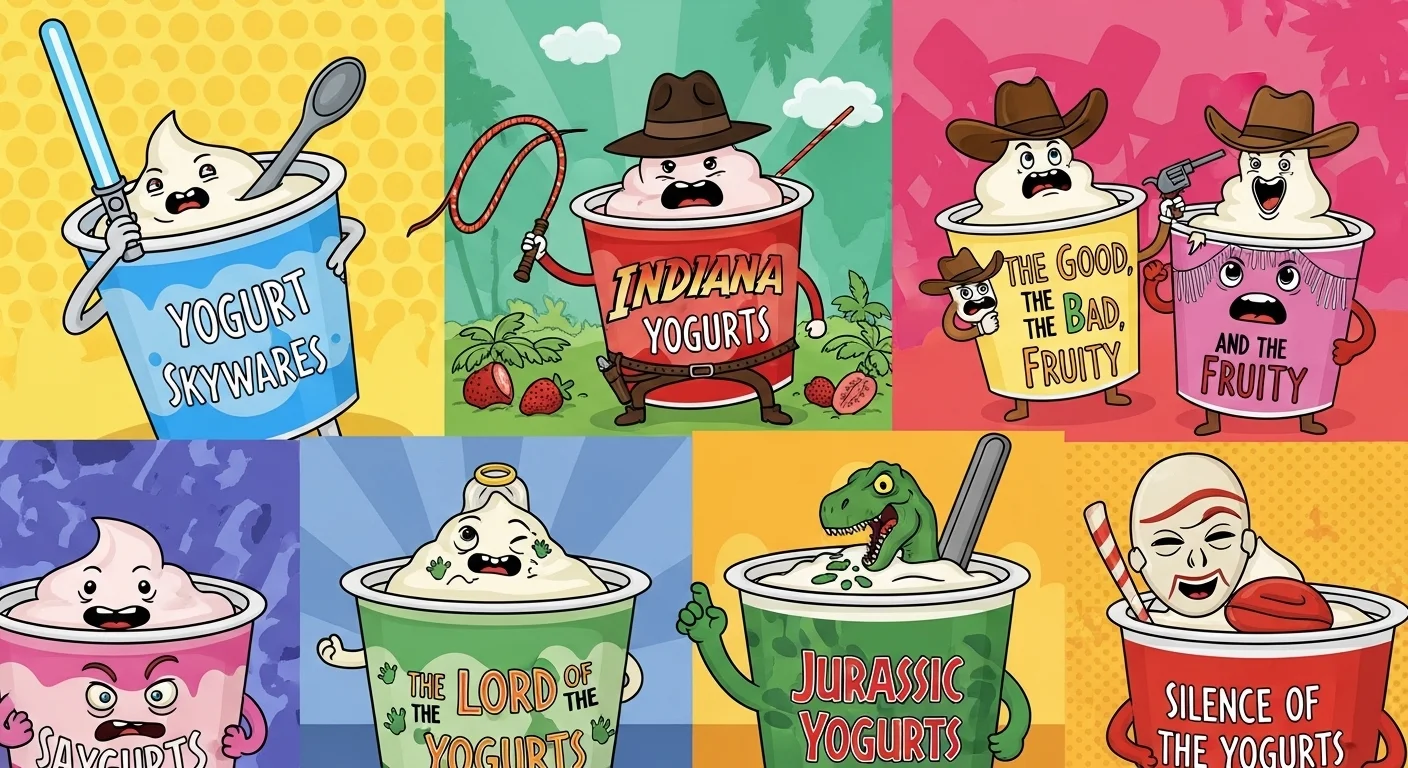 Movie & Pop Culture Yogurt Puns 