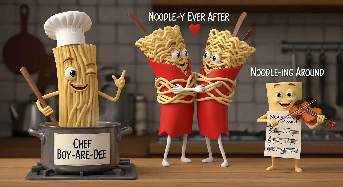 Noodle Puns Captions