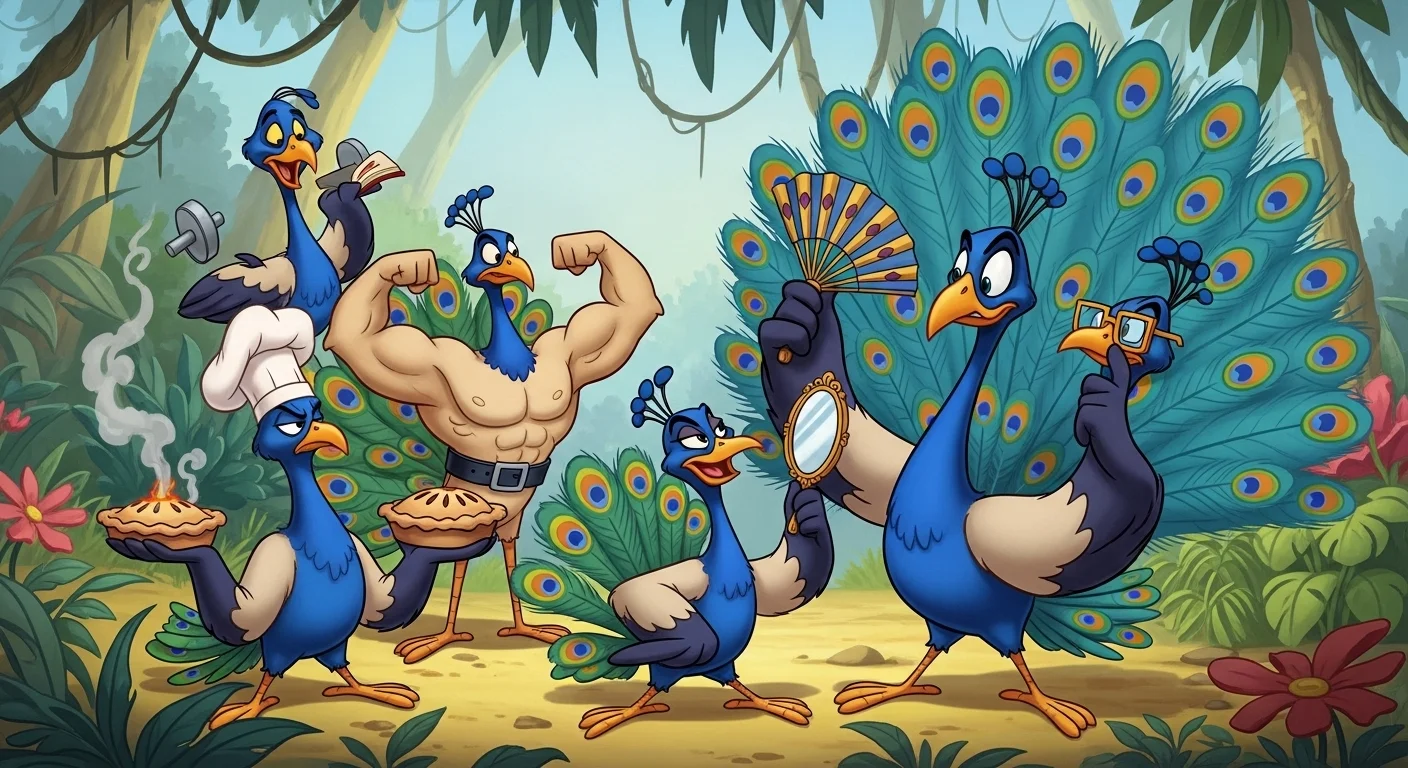 Peacock Puns One Liners