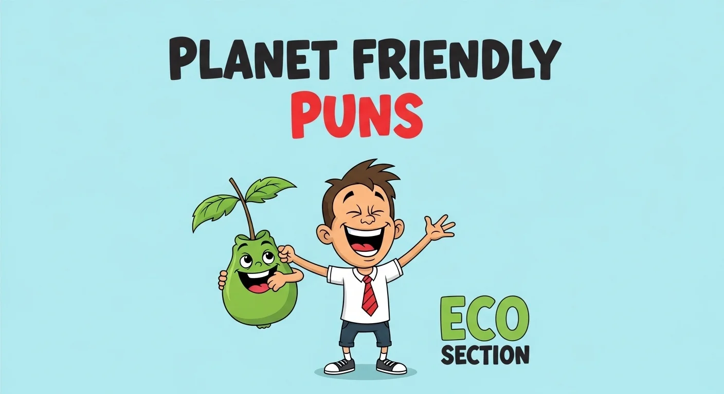 Planet Friendly Puns Eco Section