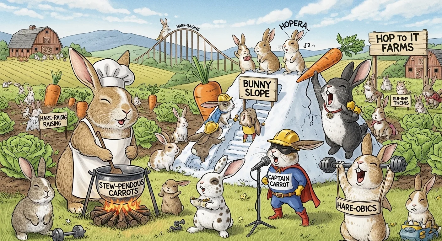 Rabbit Farm Puns That Hop with Humor