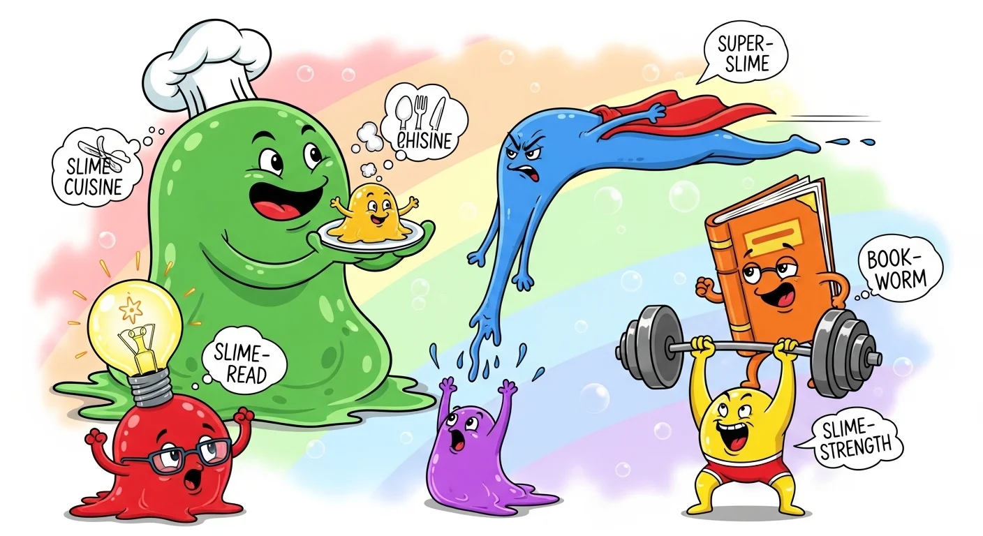 Rainbow Slime Puns