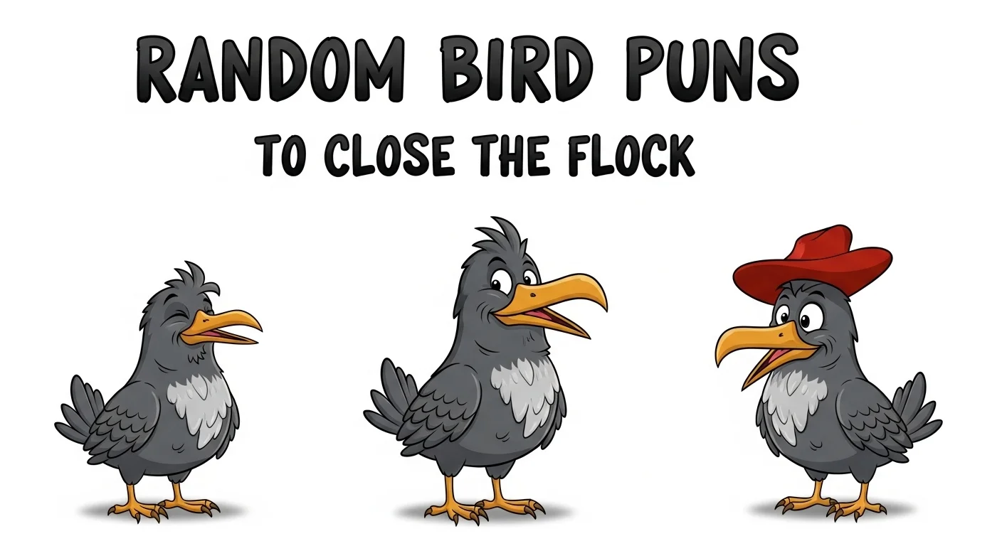 Random Bird Puns to Close the Flock