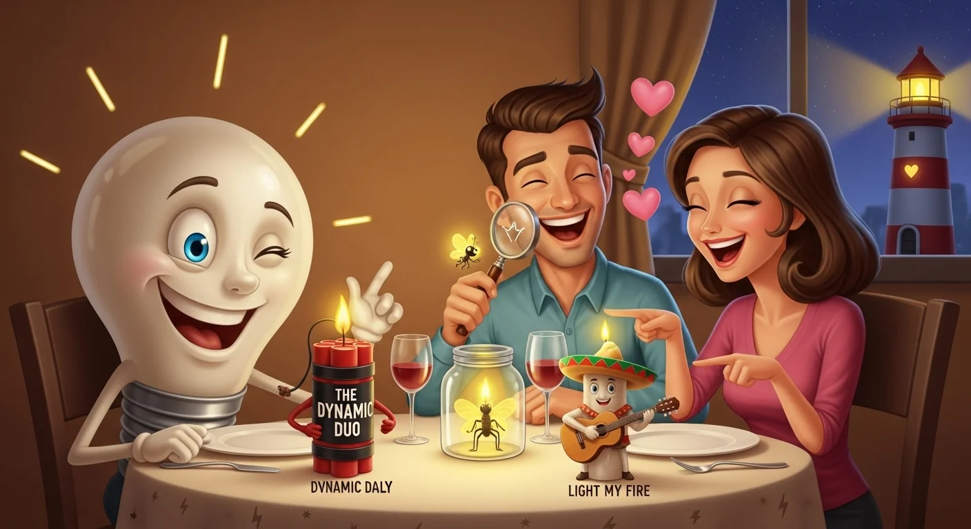 Romantic Candlelight Puns