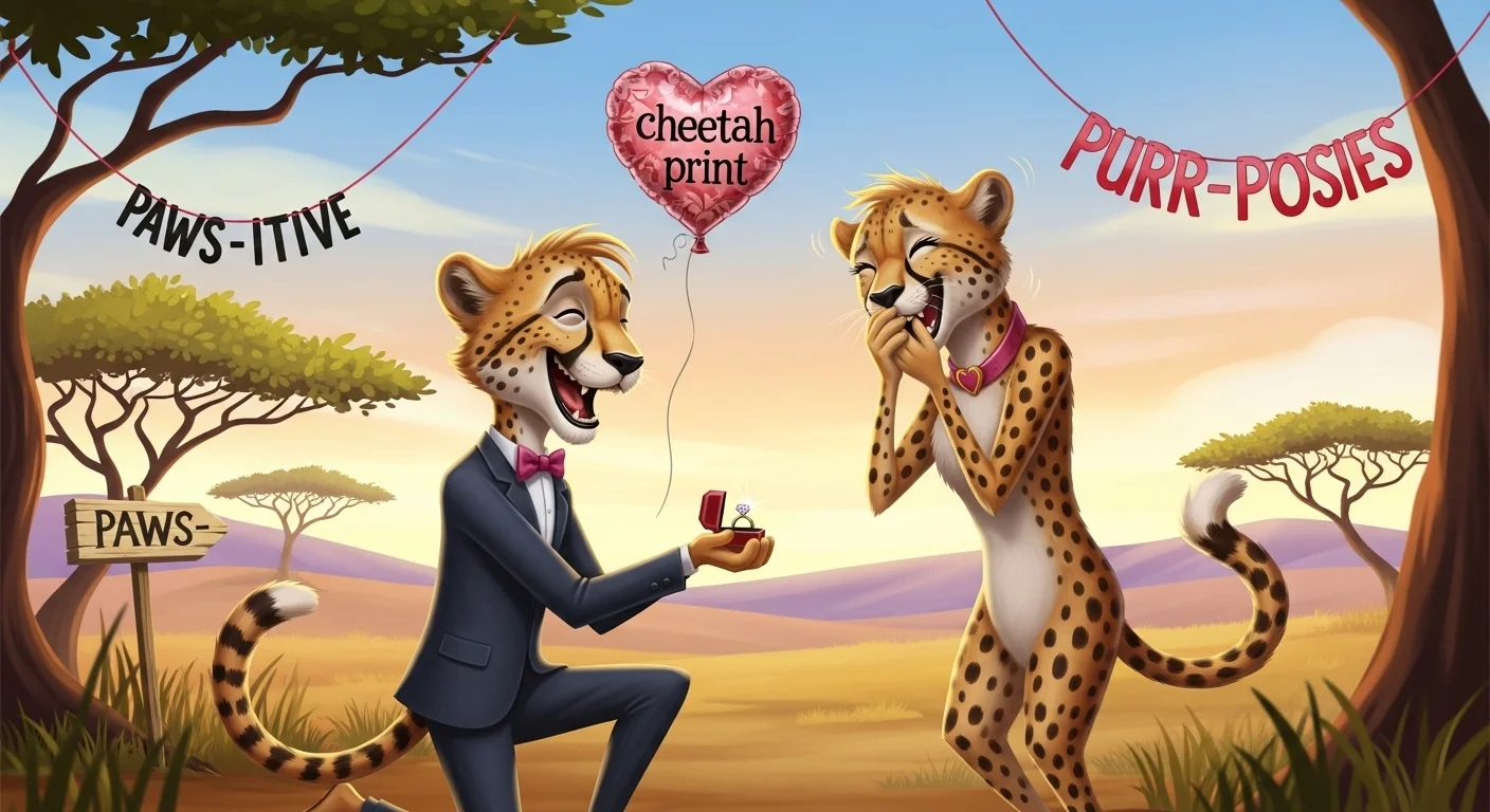 Romantic Cheetah Puns