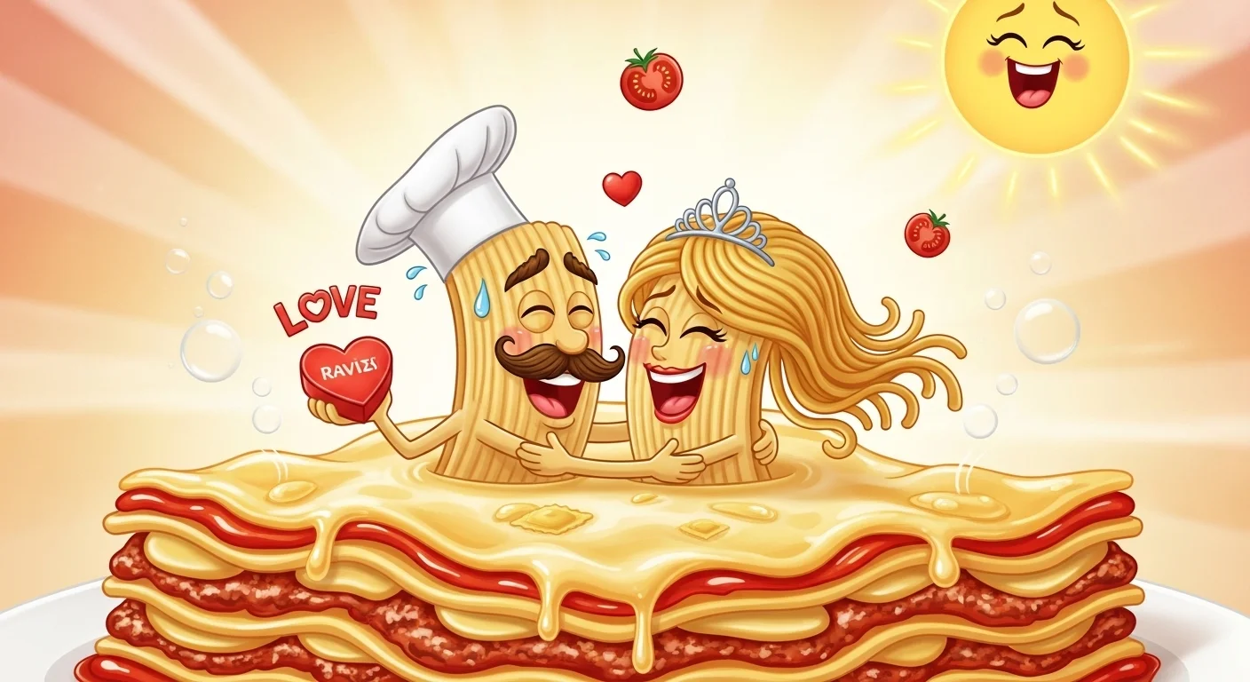 Romantic Lasagna Puns