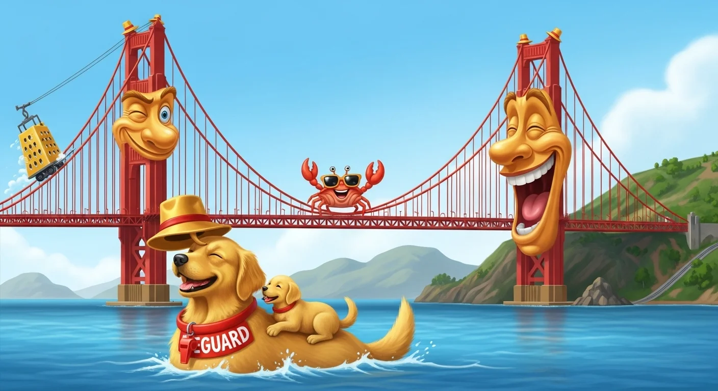 San Francisco puns about the Golden Gate 