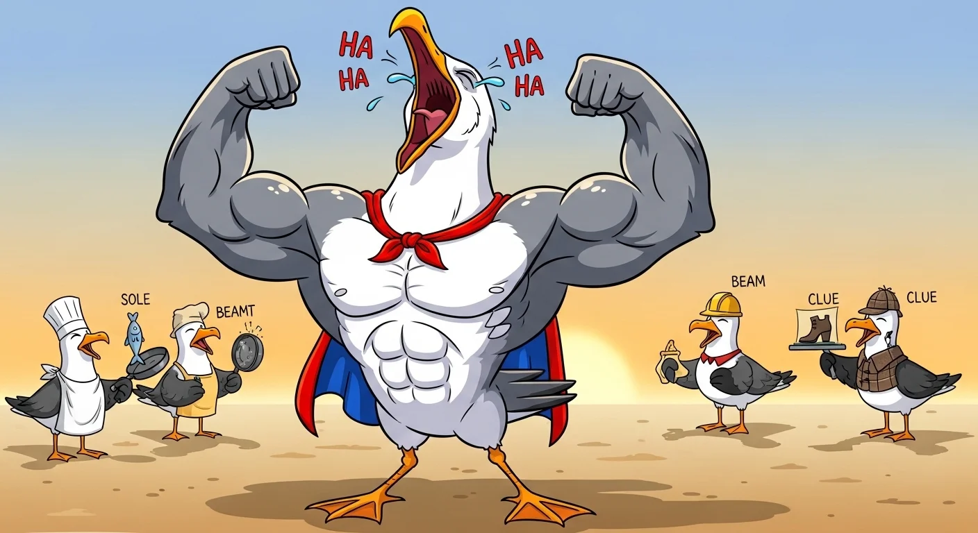 Super Hyper Seagull Puns