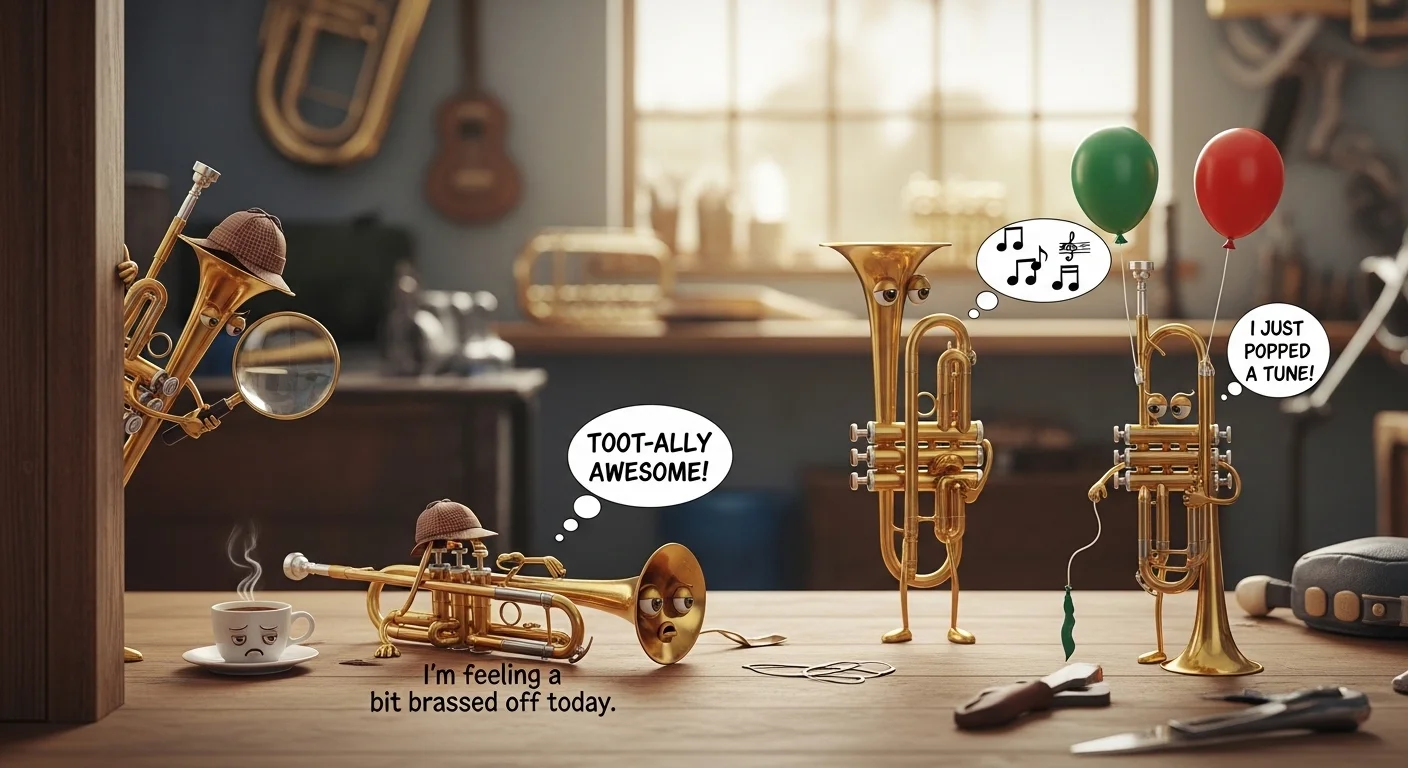 Trumpet puns captions