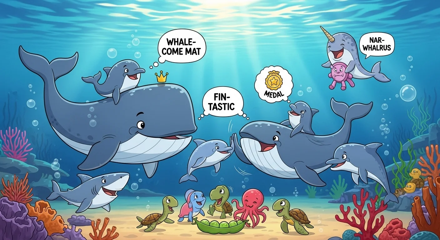 Whale Family & Friendship Puns