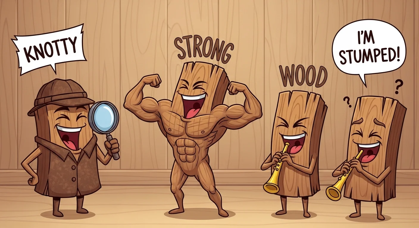 Wood Grain Puns for Extra Texture