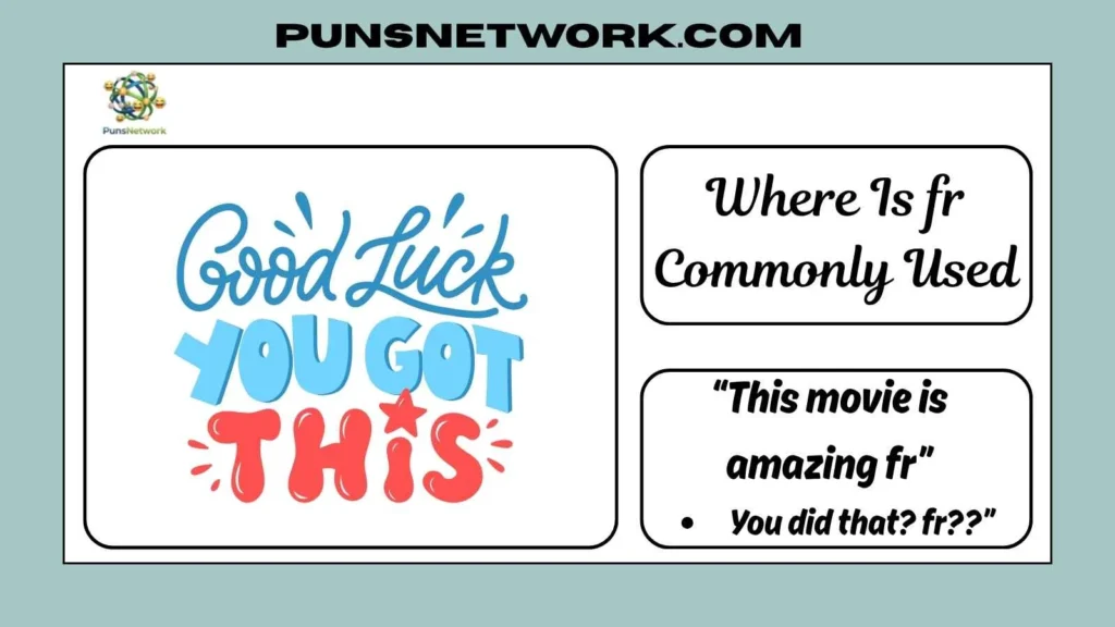 Where Is fr Commonly Used