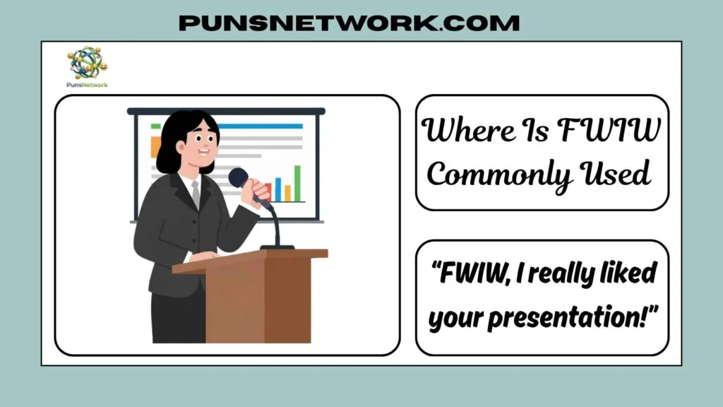  Where Is FWIW Commonly Used