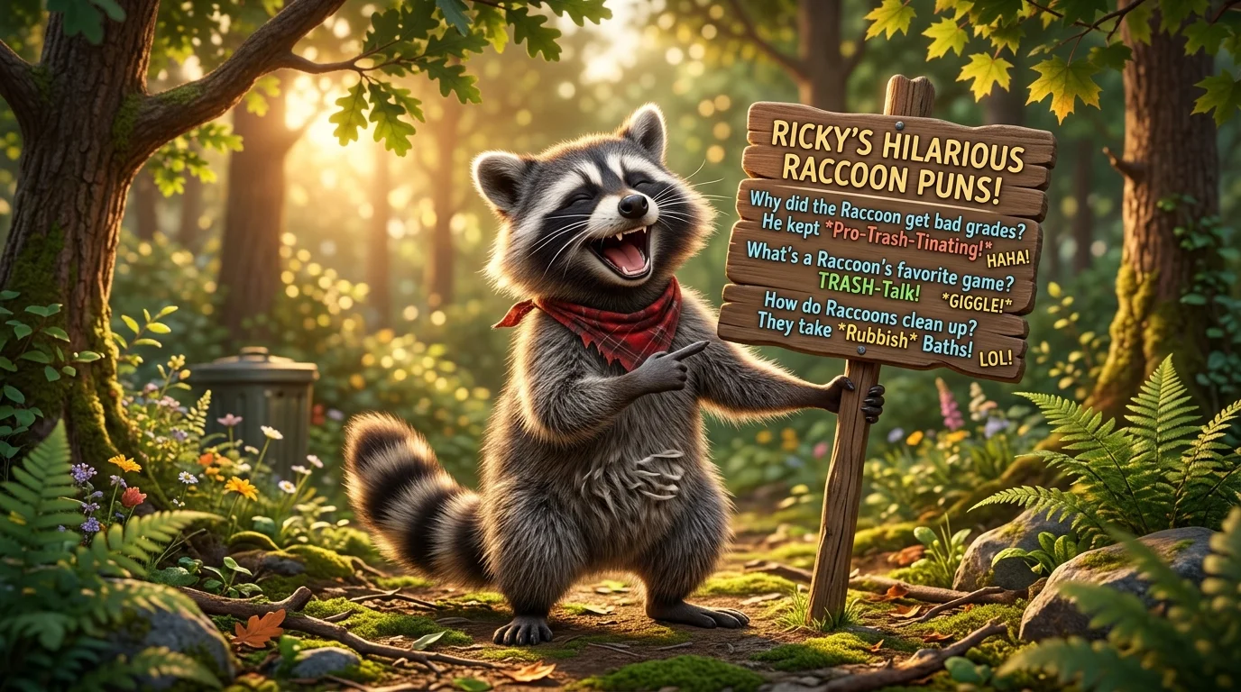 Raccoon Puns for Instagram